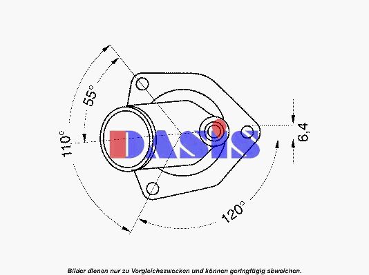 AKS DASIS Термостат, охлаждающая жидкость 751897N